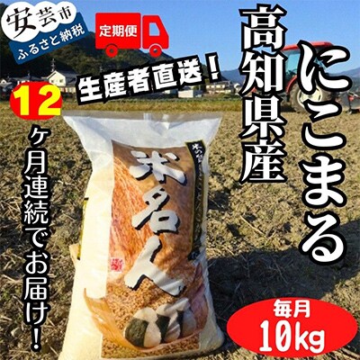 【毎月定期便】12ヵ月連続でお届け!「にこまる」定期便 10kg 全12回