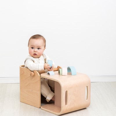 HOPPL(ホップル)オリジナル商品　コロコロベビーチェア  ホワイト