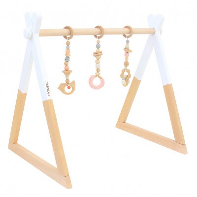 HOPPL(ホップル)オリジナル商品　ベビージムセット　ホワイト/ピンク