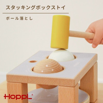 HOPPL(ホップル)スタッキングボックストイ　あひる(ボール落とし)
