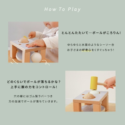 HOPPL(ホップル)スタッキングボックストイ　あひる(ボール落とし)