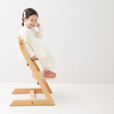 HOPPL(ホップル)オリジナル商品　チョイスキッズ ナチュラル　専用クッション(ネイビー)付き