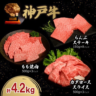 神戸牛贅沢セットA 4.2kg(牛脂付き)