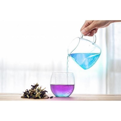 南の島の青い茶セット