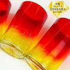 『現代の名工』宮国次男作　琉球ガラス　赤ビアグラス　3個セット