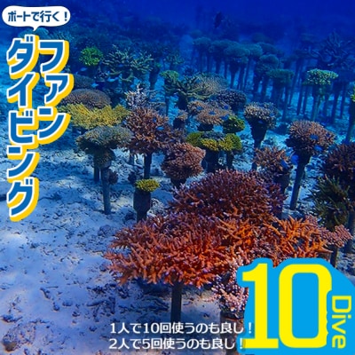 ボートで行く!ファンダイビング(10Dive)