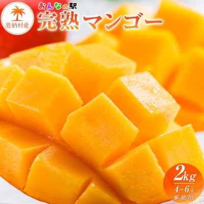 2025年発送【限定】完熟マンゴー 2kg(4～6玉)ご家庭用 おんなの駅(恩納村産)