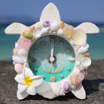 「オーシャンクロック」「ファミリーフォトフレーム」セット【沖縄の海からの贈り物】