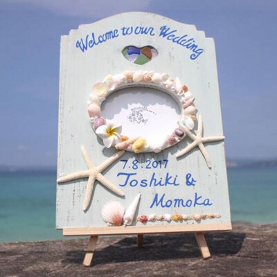 ウエディングウェルカムボード 1個【沖縄の海からの贈り物】