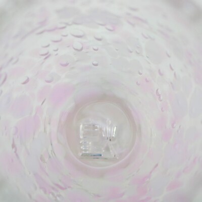 現代の名工「池宮城 善郎」作　気泡の海煌グラス(ピンク・青) 2個ペア