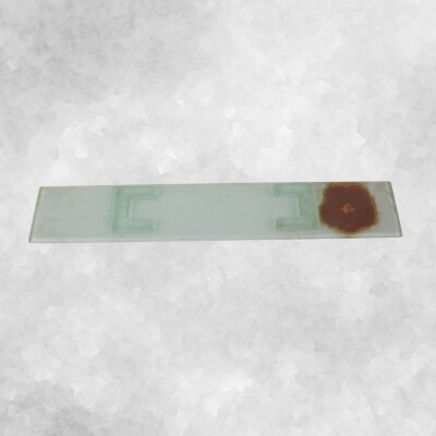 【つづるガラスアート】ゆうなの花 細長平皿-HAKU- 1枚