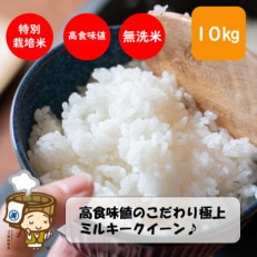 【令和5年度新米】特別栽培米ミルキークイーン10kg 《高食味値!こだわり極上無洗米》