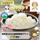 【令和5年産】特別栽培米 「いっちょらい」 福井県産 コシヒカリ 精米 5kg×2袋(計10kg)