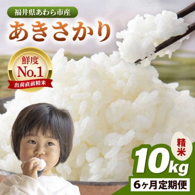 【毎月定期便】あきさかり 精米 10kg × 1袋(計10kg)全6回