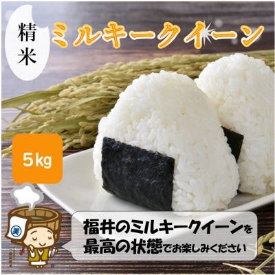 【令和6年産】ミルキークイーン 精米 5kg《お米マイスターが発送直前に精米!》