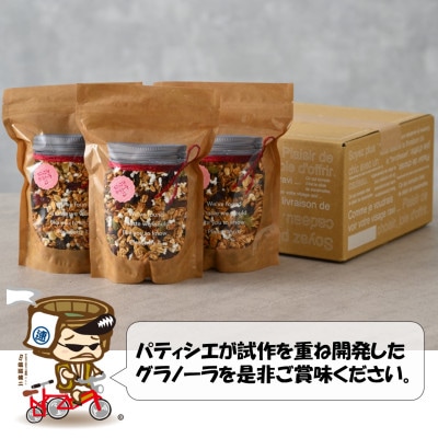 自家製 フルーツグラノーラ 300g×6袋(計1.8kg)《配合や素材にこだわり1つ1つ手作り!》