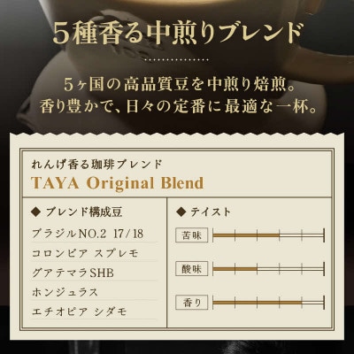 【毎月定期便】【粉タイプ】れんげ薫る珈琲ブレンド150g×3袋(計450g)コーヒー全6回