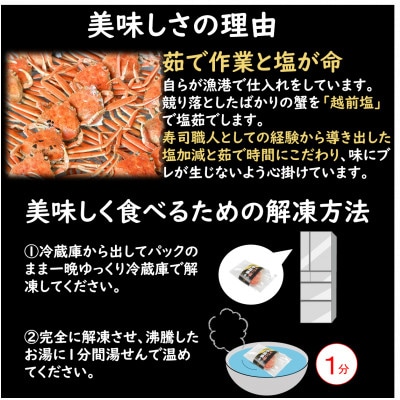 国産!寿司屋のせいこがに甲羅盛り5個(1個約80g前後)