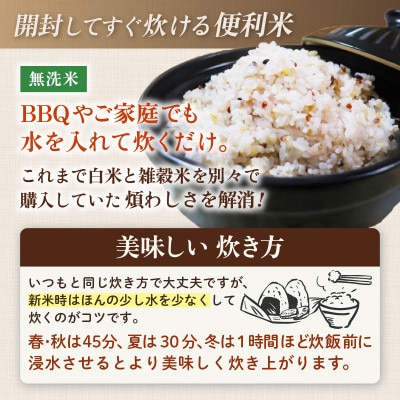 そのまま炊けるこだわり雑穀ごはん 【無洗米】2kg