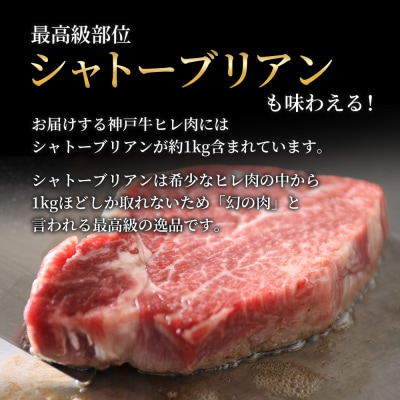 神戸牛ヒレ肉 1本(約2.5kg)[No5698-0869]