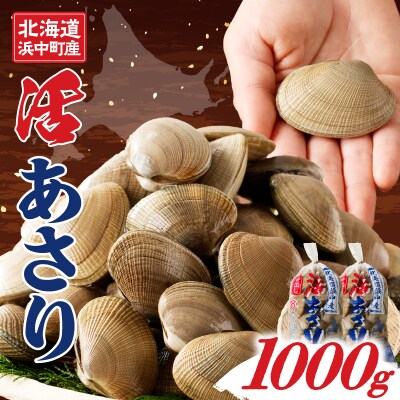 4月～6月発送分《先行受付・期間限定》浜中町産活あさり(500g×2袋)_H0023-029-02