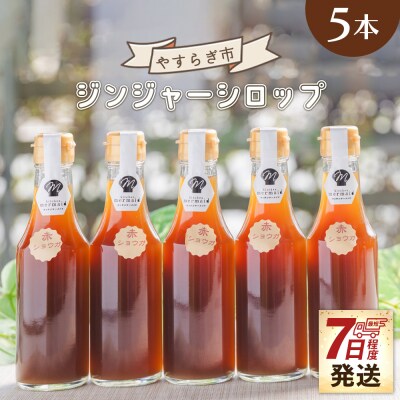 ジンジャーシロップ200ml×5本 yr-0048
