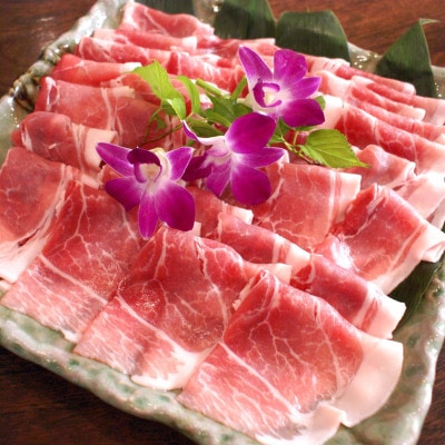 あぐー豚しゃぶしゃぶ肉(モモ肉)250g×3パック　タレ付