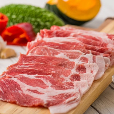 あぐー豚焼肉の食べ比べ1kg(肩ロース・バラ肉)各250g×2パック