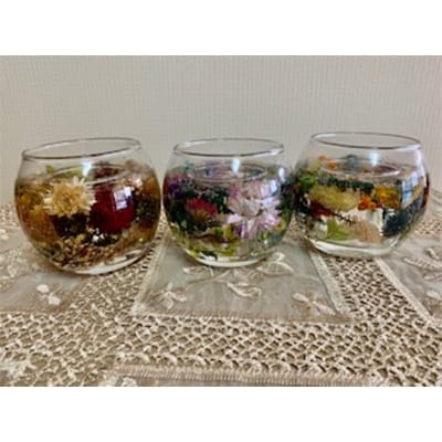お任せ花アートジェルキャンドル2点セット