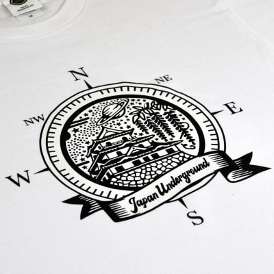 揖斐川町 マンホールTシャツ 白 Mサイズ