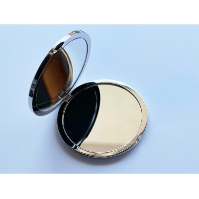 七宝焼のコンパクトミラー【箔ちらし 藤棚】