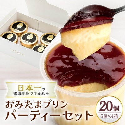 おみたまプリン　20個入り　カラメルジュレ　パーティーセット　8-I