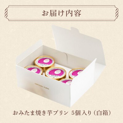 おみたまプリン　茨城の焼き芋　5個入り　白箱　8-Q