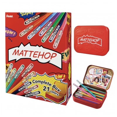 ぺんてる マットホップ 21色セット 33-L