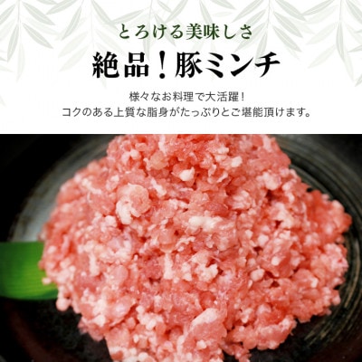 ブランド豚「ばんぶぅ」小分け ミンチ 4kg(500g×8パック)