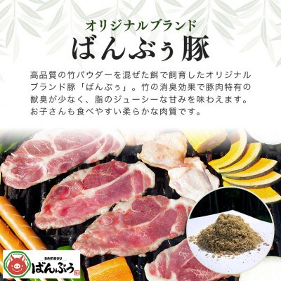 ブランド豚「ばんぶぅ」小分け 豚肩ロース焼肉用 4kg(500g×8パック)