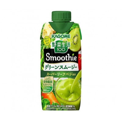 カゴメ 野菜生活100 Smoothie グリーンスムージー 330ml紙パック×24本