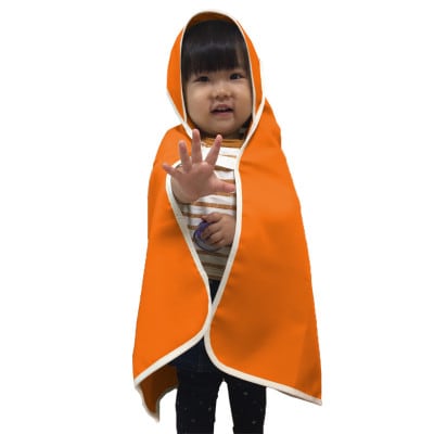 EVACKiDS　避難用防炎・防寒おくるみ　オレンジ