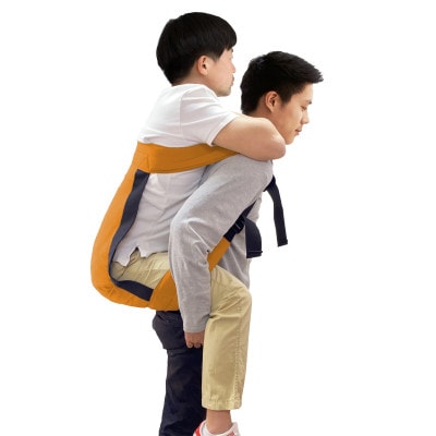 EVACKiDS　避難くん　介助用おんぶひも　オレンジ