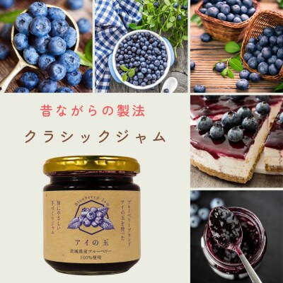 【アイの玉】完熟ブルーベリーの手作ジャム2種セット(全4個)73-D