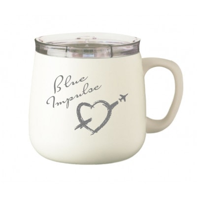 蓋付きステンレスマグカップバニラ390ml　航空自衛隊百里基地ブルーインパルスver.