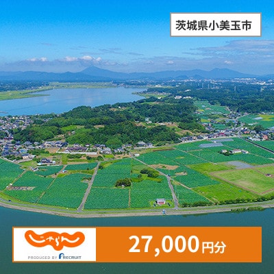 【じゃらんふるさと納税クーポン】 茨城県小美玉市でつかえる27,000円 クーポン