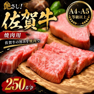 艶さし!【A4～A5】佐賀牛焼肉用　250g/p(鳥栖市)