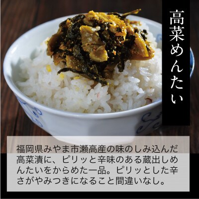 蔵出しめんたい　ご飯のおともセット(切れ子300g・高菜めんたい)