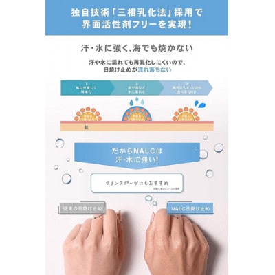 NALC パーフェクトウォータープルーフ 日焼け止めジェル