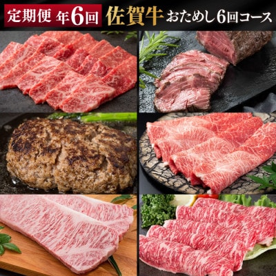 【発送月固定定期便】佐賀牛「おためし6回コース」(鳥栖市)全6回