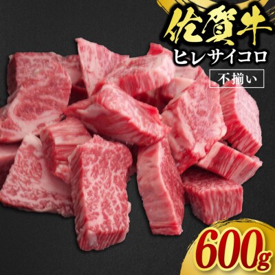 【訳あり】佐賀牛ヒレサイコロ(600g)(鳥栖市)