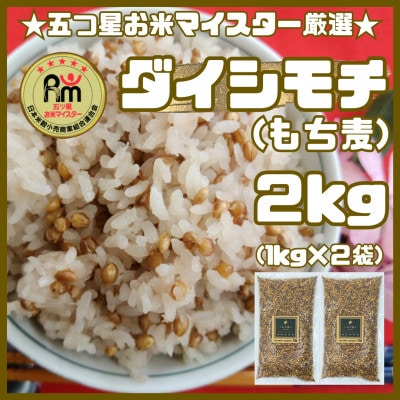 【もち麦】ダイシモチ2kg(1kg×2袋)佐賀県産『雑穀』(鳥栖市)