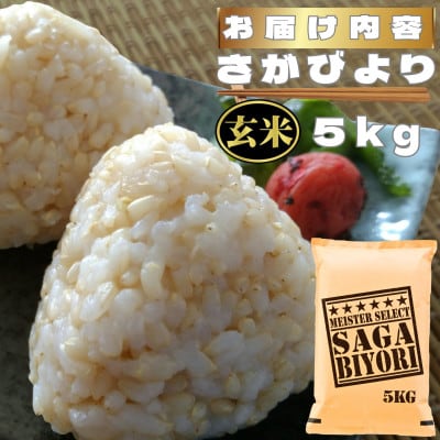 【玄米】さがびより5kg(鳥栖市)