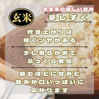 【玄米】夢しずく5kg(鳥栖市)